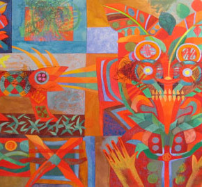 植草寛の絵 展＜初日風景＞