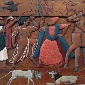 大沢民子　木彫レリーフ展